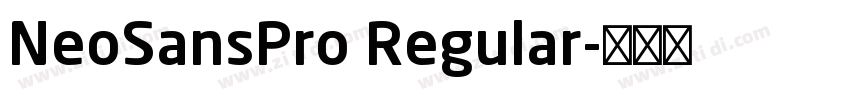 NeoSansPro Regular字体转换